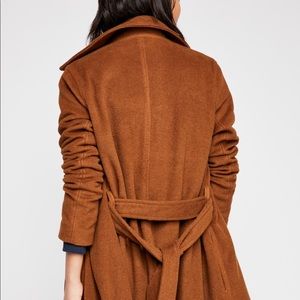 Free People Sierra wool longline coat